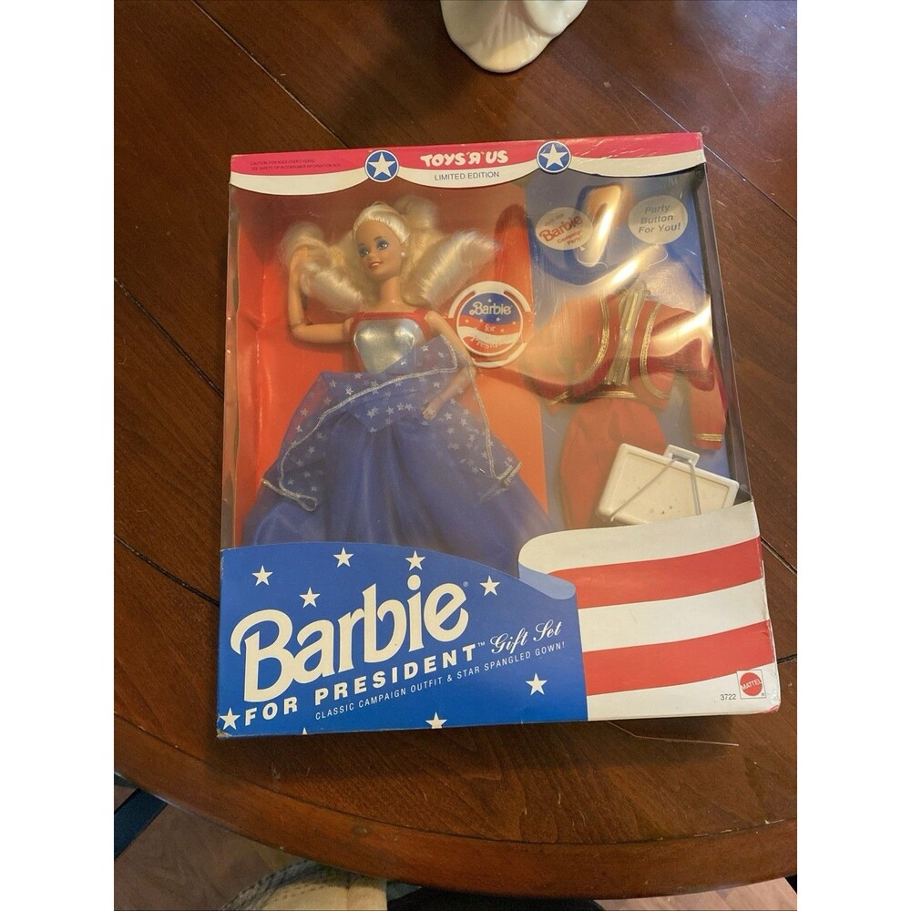 1991 Mattel Barbie for President Doll Gift Set TOYS "R" US Limited Edition #3722